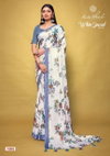 White Special Vol 03 By Kashvi Dull Moss Printed Sarees Wholesale Price In Surat